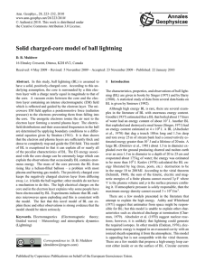 Solid charged-core model of ball lightning
