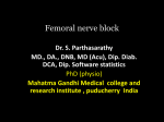 Femoral nerve block mgmc
