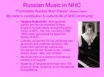 Russian Music in New Hampshire College Power Point Presentation