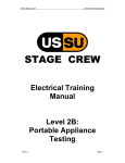 Electrical training manual for Level 2B