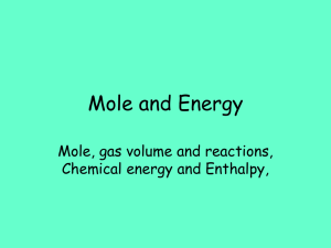 Mole and Energy - Deans Community High School