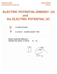 ELECTRIC POTENTIAL-ENERGY (U)