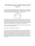 Maximum Power Transfer DC