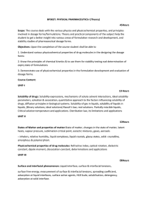 BP302T. PHYSICAL PHARMACEUTICS-I (Theory)