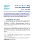 Ebola virus disease (EVD), implications of introduction in the Americas