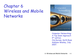 Chapter 6 slides, Computer Networking, 3rd edition