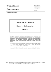 (2) Trade Policy and Investment Framework