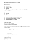 Regents Multiple-Choice Questions from the First Unit of Study: 1