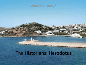 The Historians: Herodotus and Thucydides
