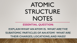 Atomic Structure Notes