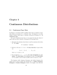 Chapter 3. Continuous Distributions