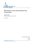 Brief History of the Gold Standard in the United States