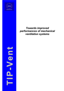 Towards improved performances of mechanical ventilation systems