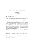 equivalence relation notes