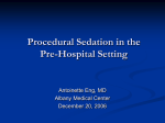 Procedural Sedation for EMS