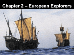 Chapter 13 – European Explorers