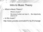 Intro to Music theory