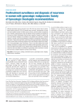 Post-treatment surveillance and diagnosis of recurrence in