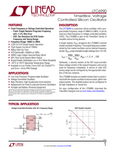 LTC6990 - TimerBlox: Voltage Controlled Silicon Oscillator
