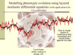 Modelling phenotypic evolution using stochastic differential equations