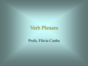 tense - Professor Flavia Cunha