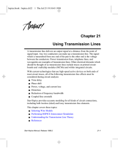 Chapter 21 Using Transmission Lines