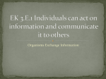 EK 3.E.1 Individuals can act on information and communicate it to