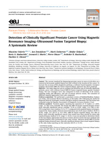 Detection of Clinically Significant Prostate Cancer Using - EU-ACME