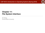 Chapter 11: File System Interface