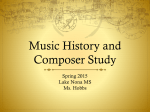 Music History and Composer Study