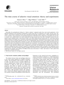 The time course of selective visual attention: theory and experiments