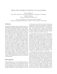 Monte Carlo sampling of solutions to inverse problems