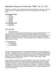 Respiratory Disease and Types of Pneumonia