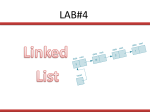 lab#4 Linked Lists - Data Structures CS322