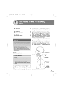 Infections of the respiratory tract
