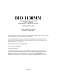 Multiple choice questions BIO1130MM