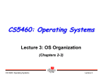 CS5460: Operating Systems