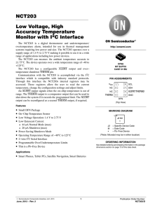 NCT203 - Low Voltage, High Accuracy