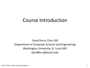 Course Introduction - Department of Computer Science