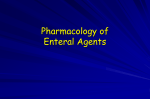 Pharmacology of Enteral Agents