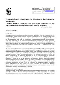 Ecosystem-Based Management in Multilateral Environmental