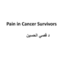 Pain in Cancer Survivors د قصي الحسين