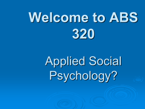 What is Social Psychology?