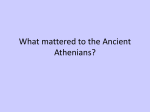 What mattered to the Ancient Athenians?