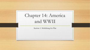 Chapter 14: America and WWII