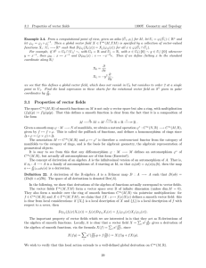 3.1 Properties of vector fields