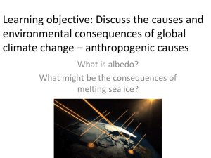 What are the anthropogenic causes of climate change?