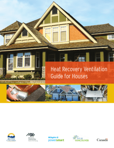 Heat recovery ventilation guide for houses