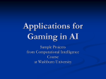 Applications for Gaming in AI