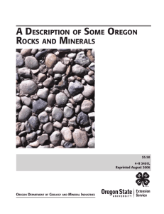 rocks and minerals - OSU Extension Catalog